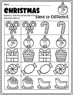 christmas themed worksheet for kids