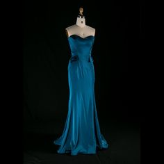 Peacock Blue Sweetheart Charmeuse Mermaid Prom Dress Back Zipper Prom Dress Back, Mermaid Prom Dress, Dress Back, Peacock Blue, Mermaid Prom Dresses, Dress Ideas, Dress Backs, Prom Dress, Gowns Dresses