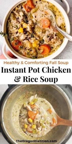 instant pot chicken and rice soup recipe