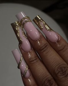 Bday Nails, Long Acrylic Nail Designs, Hard Nails, Short Square Acrylic Nails, Long Acrylic Nails Coffin, Acrylic Nails Coffin Pink