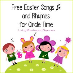 Easter Songs For Preschoolers, Easter Songs For Kids, Spring Songs, Easter Music, Easter Poems, Preschool Easter, Easter Songs, Easter Kindergarten, Easter Sunday School