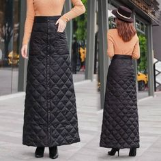 Black High Waist Autumn Winter Long Skirt
​ Casual Black Winter Skirt, Winter Full-length Solid Skirt, Winter Full Length Solid Skirt, Black Pleated Skirt For Winter, Black Lined Skirt For Winter, Casual Black Maxi Skirt For Winter, Fitted Denim Skirt For Winter, Black Full-length Skirt For Fall, Full Length Black Skirt For Fall