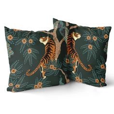 PRICES MAY VARY. Polyester ★【Size】: The package includes 2 pieces of decorative pillowcases, 18 inches wide x 18 inches long (45 cm x 45 cm) without pillow inserts. ★【Material】: The standard size of the tiger pillowcase is made of cotton-polyester blended fabric. 100% brand new and durable high-quality pillowcase, comfortable and breathable, healthy and environmentally friendly, light weight, harmless to the skin. Has a certain waterproof inner layer, has good stain resistance and fade resistanc Tiger Pillow, Modern Cushion Covers, Modern Cushions, Chair Office, Living Room Couch, Sofa Living Room, Couch Chair, Forest Animal, Room Couch