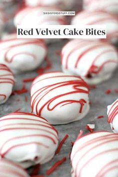 Red Velvet Cake Bites Valentine Dessert Ideas, Six Sisters Recipes, Best Red Velvet Cake, Valentine Dessert, Valentines Recipes Desserts, White Chocolate Candy, Six Sisters Stuff, Strawberry Mousse, Low Carb Cheesecake