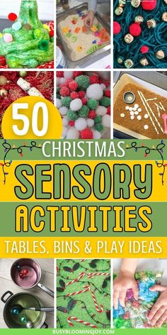 christmas activities and crafts for kids to play with in the kitchen or on the table