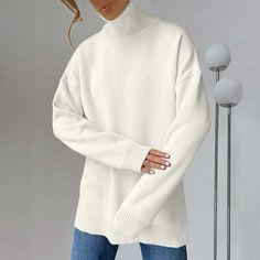 AOOCHASLIY 2023 Womens Sweater Women's Fashion Casual Wear Long Sleeve Round Neck Sweater Features: Features: casual tops, fashionable fashion designs, casual sweaters Material: Sweater, made of fabric, light, soft and comfortable. The color block design makes it attractive to wear. Occasion: Casual, Daily, Birthday, Dating, Dance Performance, Party, Wedding, Work, Home Vacation, etc. Suitable for. PLEASE NOTE: Hand or gentle machine wash in cold water / Do not bleach / Line dry. Our clothes all are designed for Asian figure, which means be smaller than normal European sizes. Please refer to our own size chart and you can find it in our pictures or from the description. Product Description: Gender: female, girl Occasion: Casual, Everyday Material: sweater Style: Casual, Fashion Length: Reg White Tunic Sweater, Round Neck Sweater, White Tunic, Sweater Women's, Sweater Style, Womens Sweater, Female Girl, Fabric Light, Fashion Designs