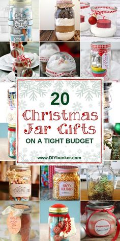 homemade christmas jar gifts on a tight budget