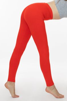 Our fitted tapered leggings are made from high-quality cotton spandex jersey, which provides excellent hold while remaining soft to the touch for all-day comfort. Featuring a premium 1.5" plush elastic waistband, you'll find these supple and durable leggings are perfect for lounging, dressing up, or working out. This year-round closet staple can be worn alone or layered. Versatile and easy to care for, these body flattering leggings are a must-have in every color! *Price breaks are set in US dol Red Fitted Elastane Yoga Pants, Red Full-length Athleisure Leggings, Red Full Length Athleisure Leggings, High Stretch Solid Color Cotton Leggings, Full Length Stretch Cotton Leggings, Red Stretch Elastane Leggings, Stretch Cotton Tights, Red Elastane Yoga Pants, Fitted Full-length Cotton Leggings