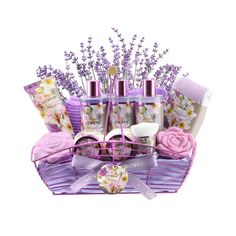 in stock Home Spa Set, Gift Basket For Women, Shower Gloves, Bath Gift Basket, Aromatherapy Gift Set, Spa Basket, Vanilla Lavender, Coffee Gift Basket, Lavender Spa