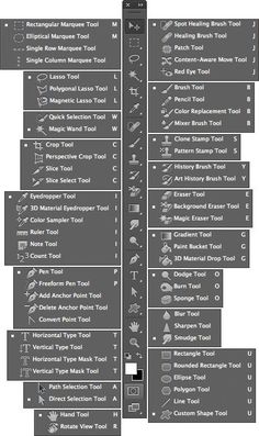 an image of a computer screen with many different tools