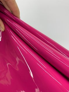 Raspberry Pink patent leather hides. Very rich pink color. And a high gloss. Leather is soft and folds very well.  Flawlwss quality. Color:             RASPBERRY PINK Thickness:    1 mm Firmness:      Medium temper 🚚 SHIPPING Free shipping with tracking. Orders UNDER 140 EUR (160 USD) are shipped with mail or UPS standard. Delivered in 6-8 working days in Europe, 10-15 working days in USA, Canada, Australia. Orders OVER 140 EUR (160 USD) are shipped with UPS Express. Delivered in 1-3 working da Fabric Board, Raspberry Pink, Leather Hide, Leather Pieces, Create Photo, Book Making, Leather Items, Luggage Tags, Leather Craft