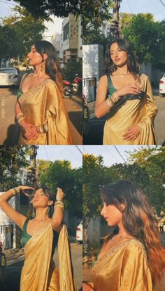 Poses In Saree Indoor, Saree Poses In Sunlight, Ethnic Wear Photo Ideas, Onam Saree Layout, Indian Women Aesthetic Outfits, Pose For Saree Photoshoot, Poses In A Saree, Desi Saree Pose Ideas, Pose Ideas In Saree