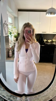 #gym #lululemon #pinkaesthetictheme Mint Lululemon Set, Period Gym Outfits, Lulu Lemon Workout Outfits, Lulu Gym Outfits, Lululemon Pink Outfit, Gym Pink Outfit, Running Outfit Aesthetic Summer, Gym Outfit Lululemon, Gym Fit Modest