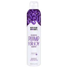 We're turning up the volume—on your hair. Not Your Mother's Plump for Joy Volumizing Hairspray is a maximum-hold hairspray that adds body and volume to any hairstyle. This volumizing hairspray enhances hair shine using a quick-drying formula that makes for touchable locks that are never crunchy. Not Your Mother's Plump for Joy Volumizing Hairspray is formulated with long-lasting humidity resistance, making it the ultimate final touch for maintaining your hair's volume and style. When you're read Not Your Mothers, Vegan Shakes, Volumizing Mousse, Hair Volume Spray, Lifeless Hair, Best Shakes, Curl Cream, Hair Help, Hair Shine