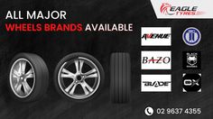 all major wheels brands available for sale in the usa and canada with eagle tires on them