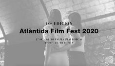 two women standing next to each other in front of a brick wall with the words atlanta film fest 2020