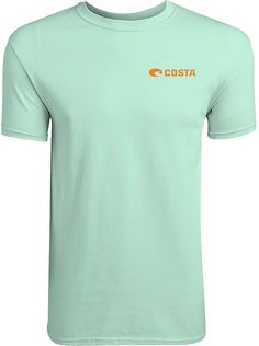 Show off your favorite brand in the Costa Del Mar® Men’s Topwater T-Shirt. Made with 100% cotton, this shirt provides maximum comfort. Fit Tubular fit for minimal torque Short sleeve crewneck Taped neck and shoulders for durability Design Seamless double needle collar Double needle sleeve and bottom hem Costa Del Mar® branding on chest Graphic on back Additional Details Machine was cold, tumble dry low Athletic Outfits, Outdoor Apparel, Fun Sports, Access Denied, Shirts Tops, Top Shirt, Comfort Fit, Mens Shirts, Branding