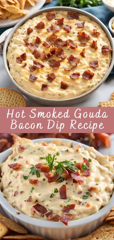 Hot Smoked Gouda Bacon Dip Recipe Hot Smoked Gouda Bacon Dip is the ultimate comfort food appetizer that’s perfect for game days, parties, or any gathering where indulgent dishes steal the show. This creamy, cheesy, smoky dip is loaded with crispy bacon, savory smoked Gouda, and a hint of spice, making it impossible to resist. […] Smoked Gouda Dip Recipes, Smoked Gouda Cheese Dip, Smoked Gouda Bacon Dip, Bacon Gouda Dip, Hot Bacon Dip Recipes, Bacon Dip Recipes Cream Cheeses, Smoked Gouda Dip, Recipes With Gouda Cheese, Smoked Gouda Recipes