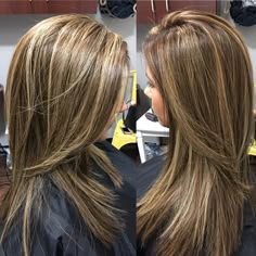 Partial foil highlights and lowlights and finished off with a soft sleek look… Partial Foil Highlights, Partial Foil, Foil Highlights, Highlights Blonde, Brown Hair With Blonde Highlights, Highlights And Lowlights, Pink Highlights, Low Lights Hair, Blonde Hair With Highlights