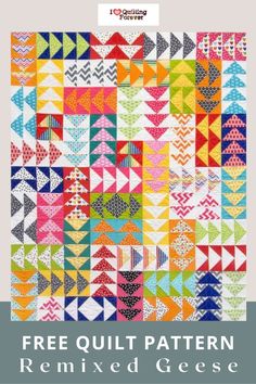 the finished quilt pattern is shown with instructions to make it look like they have been made from