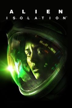 the poster for alien isolation, which features an astronaut's face