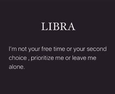 a black and white photo with the words libra written on it, in front of a dark background