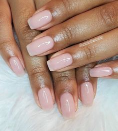 Short Classy Nails, Natural Nails Manicure, Natural Acrylic Nails, Simple Gel Nails, Neutral Nails, Girls Nails, Elegant Nails