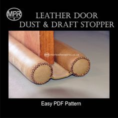 leather door dust and draft stopper