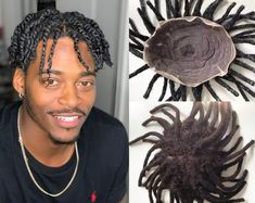 Box Braids Human Hair Topper Dirty Braids Men's Toupee - Etsy Men Wigs Hair, Men Hair Braids, Medium Loc Styles For Men, Box Braids Human Hair, Black Men Dreadlocks Styles, 2 Strand Twist Men, Black Men Long Hairstyles, Braids Human Hair, Men's Braids