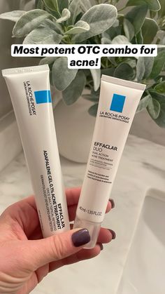 Adapalene for all over and Effaclar Duo for spot treatment! #skintips #skinhealth #glowyskin #affiliatelink #afflink This is an affiliate link and I may get compensated for purchases made through this link Healthy Skin Care Acne, Adapalene Gel, Dermalogica Skin Care, Acne Medication, For Blackheads, Effaclar Duo, La Roche Posay Effaclar, Acne Gel