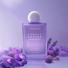 Butterfly pea flower: stimulates the production of collagen and elastin to promote younger-looking skin.⁣

Gomphrena flower: helps prevent premature signs of aging.

Lavender flower: treats acne & psoriasis and soothes redness. Purple Cosmetics Aesthetic, Purple Skincare, Purple Toner, Purple Potion, Ingredients Photography, Lavender Perfume, Skincare Store, Flower Perfume