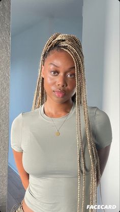 Braids Black Women Color, Box Braids Colours, Colour 30 Braids On Dark Skin, Blond Braids For Black Women, Blonde Ombre Box Braids, Blonde Cornrows Braids Black Women, Blonde Braids For Black Women, Blond Braids Black Women, Honey Blonde Box Braids