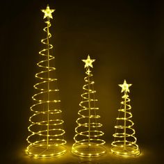 Yescom Lighted Spiral Christmas Trees 6' 4' 3' Cable Powered Spiral Christmas Tree, Spiral Tree, Yard Party, Led Christmas Tree, Christmas Tree Set, Tree Light, Tree Lights, Led Christmas Lights, Holiday Mood