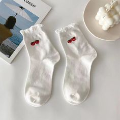 🍓🧦 Strawberry Print Cotton Socks: Sweet and Playful 🧦🍓 Elevate your sock game with our Strawberry Print Cotton Socks. These socks add a touch of sweetness and whimsy to your style. 🍓 Delightful Strawberries: These cotton socks feature adorable strawberry prints that bring a touch of fruity charm to your outfit. Perfect for those who love all things sweet and playful. (´∩｡• ᵕ •｡∩`) 🦋 Comfortable and Stylish: Not only are these socks visually delightful, but they are also comfortable to wear Playful Cotton Socks For Summer, Casual Summer Socks As Gift, Casual Summer Socks For Gift, Casual Summer Socks For Gifts, Playful Soft White Socks, Trendy Soft Socks For Stocking Stuffers, Casual Socks For Gift, Playful Summer Socks As A Gift, Playful Summer Socks For Gifts