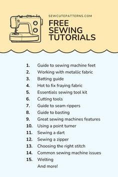 the sewing machine instructions for beginners to learn how to sew and use them