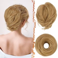 PRICES MAY VARY. 【Ideal bun ponytail Extension】Twist-around hairpiece by BARSDAR, is a fun, innovative ready-to-wear hairpiece. Fluffy straight hair with slight curls is perfect for creating a casual and refresh hair buns or short ponytails. 【Soft & Natural Hair】Messy bun hair piece is made from imported premium heat-resistant synthetic fiber. Looks and feels like natural hair, blend seamlessly with your own hair's texture. 【Playful】 Heat-resistant synthetic hairpiece can be re-curled, re-styled Slight Curls, Fluffy Straight Hair, Short Ponytails, Straight Hair Bun, Faux Bun, Bun Scrunchie, Bun Extensions, Short Ponytail, Hair Messy