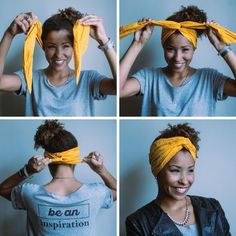 Hair Scarf Tutorial, Hair Wraps, Afro Hairstyles, Gorgeous Hair