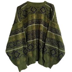 Mode Hippie, Woolen Sweaters, Grandpa Sweater, Grunge Outfits, Look Cool