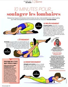 a woman doing exercises for her legs and chest, with the words 10 minutes pour solage