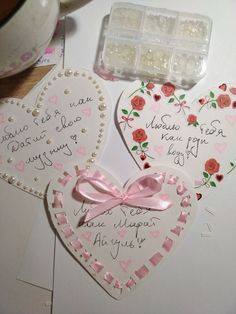 Aesthetic Gifts Handmade, Heart Shape Letter, Love Letter Ideas Aesthetic, Pretty Letter Ideas, Love Letter Card Design, Romantic Crafts For Him, Aesthetic Handmade Card, Crafts For Partner, Love Letter Design Ideas Cards