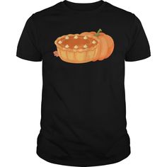 a black shirt with an orange pumpkin on it