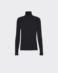 Prada Sweater, Prada Runway, Black Turtle Neck, Silk Sweater, Mens Lifestyle, Black Turtleneck, Women Essentials, Sweater Women, Sweater Making