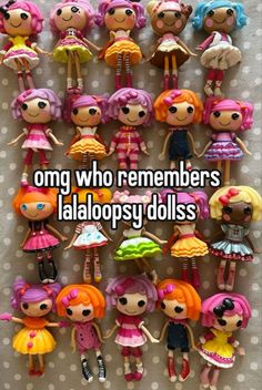 there are many dolls with different outfits on them