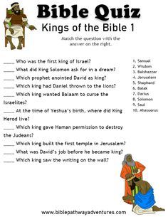 the bible quiz for kids with answers and examples to use in their own text book