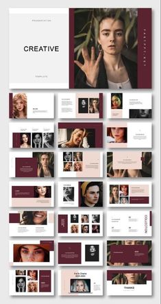 an image of a presentation board with multiple images and text on the front, in burgundy tones