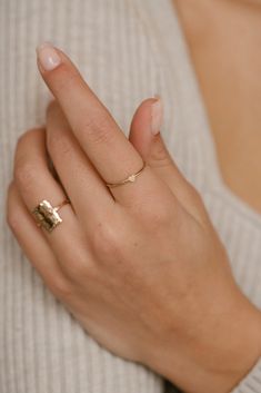 Instead of wearing your heart on your sleeve, wear it on your finger ;) I love this simple and minimal addition to your daily jewelry as a reminder for those you love. This looks beautiful on its own, but also looks great stacked with our plain stacking rings, or our new birthstone rings. Available in sizes 5-8 in 14k gold filled. Gold filled is an actual layer of gold-pressure bonded to another metal. Gold filled is not to be confused with gold plating as filled literally has 100% more gold tha