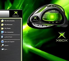 an image of a computer screen with green and black colors in the background, as well as other screenshots