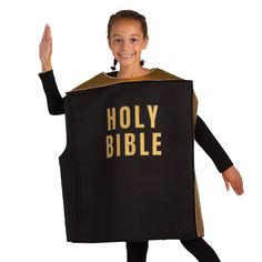 Whether for a VBS pageant or faith-forward Halloween costume, our Child's Holy Bible Costume has your needs covered. This easy-to-wear costume features a classic Holy Bible design that helps little believers to truly embody The Good Book! Polyester. One size fits most. © OTC Bible Halloween Costumes, Bible Character Costumes, Bible Costumes, Jesus Costume, Mary Costume, Jet Puffed Marshmallows, Bible Design, Dorothy Costume, Movie Halloween Costume