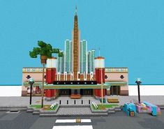 an image of a building that is made out of legos