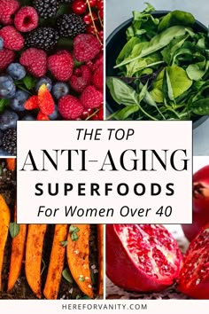 Discover the best anti aging superfoods that help you look and feel good. For women over 40, these superfoods are particularly important as they address the unique nutritional needs that arise with age. After forty, the body's metabolism begins to slow down, and hormonal changes can affect skin elasticity and bone density. These anti aging superfoods are not just about combating wrinkles; they help maintain muscle mass, support joint health, and ensure that your body is getting the essential nutrients it needs to function optimally. Incorporating these anti wrinkle foods into your diet can help you look good and feel food. Anti Aging Foods, Food For Glowing Skin, Anti Aging Diet, Anti Oxidant Foods, Natural Antibiotic, Firmer Skin, Slow Aging, Facial Treatments, Anti Aging Food